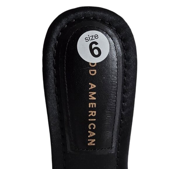 Good American Square Toe Ombre Block Heel Slide Sandals Sz 6 - Picture 6 of 9